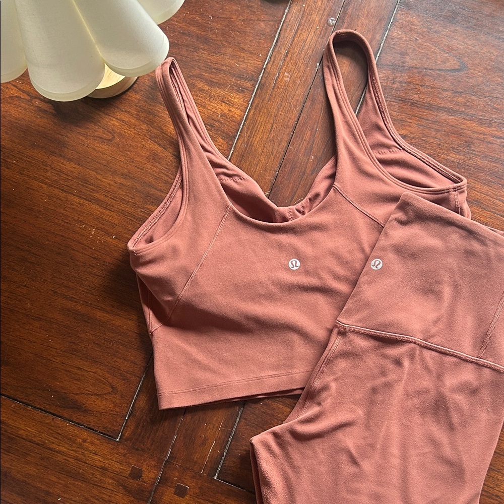 lululemon athletica - ancient copper - align tank and leggings